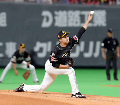 ソフトバンク大竹耕太郎（2019年6月29日撮影）