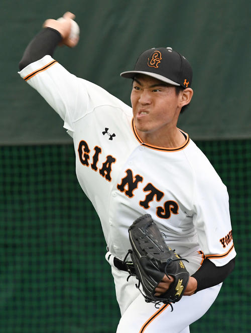 巨人桜井俊貴（2019年2月15日撮影）