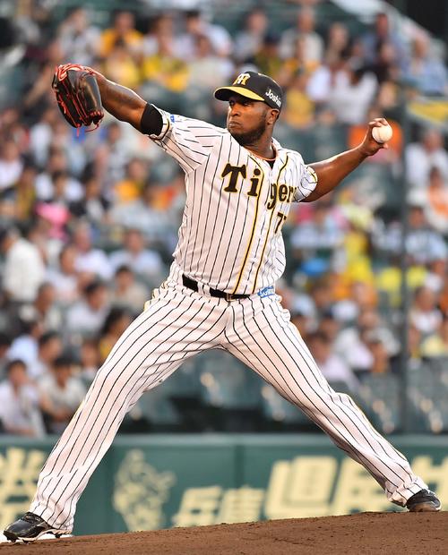 阪神対巨人　阪神先発のガルシア（撮影・上田博志）