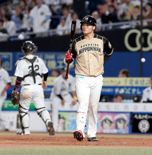 ロッテ対日本ハム　5回表日本ハム2死、清宮は三振に終わる（撮影・佐藤翔太）