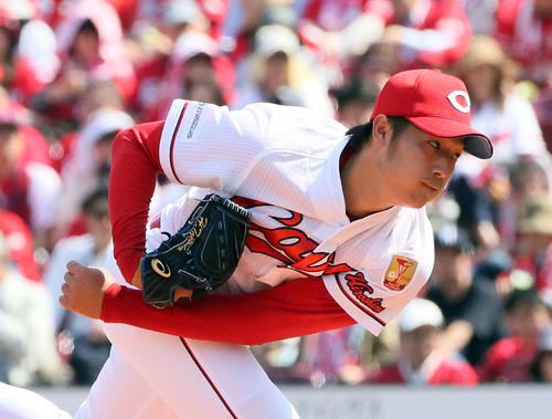広島床田寛樹（2019年4月20日撮影）