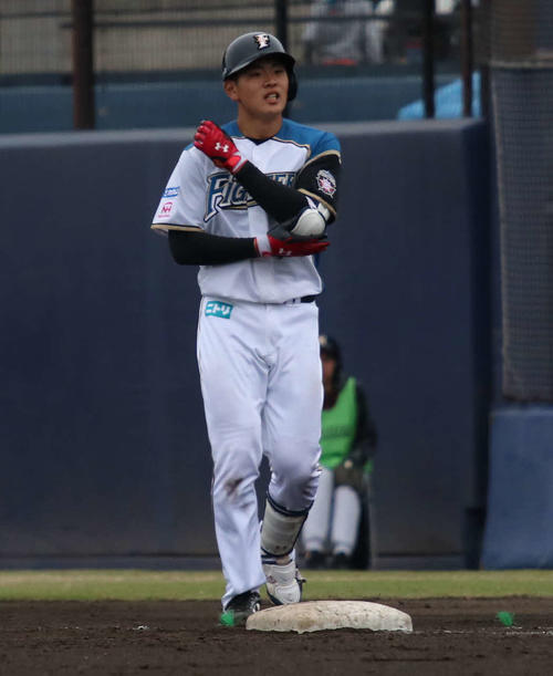 日本ハム野村佑希（2019年4月14日撮影）