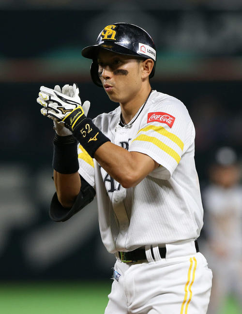 ソフトバンク時代の川崎宗則氏（2017年6月10日撮影）