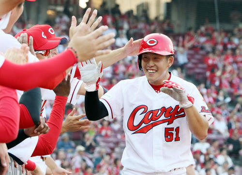 広島小園海斗（2019年6月20日撮影）