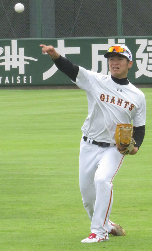 巨人古川侑利（2019年7月11日撮影）