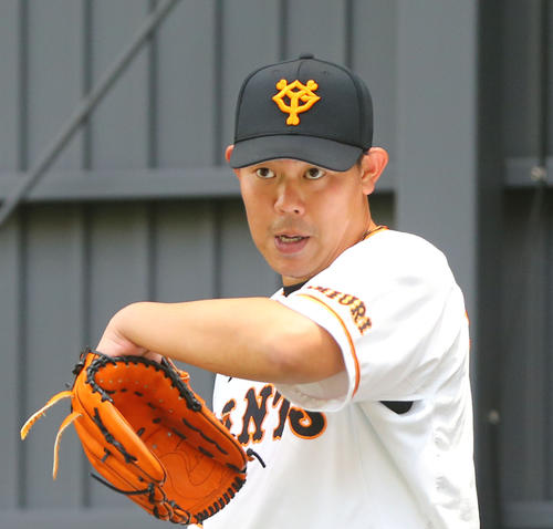 巨人山口俊（2019年2月3日撮影）