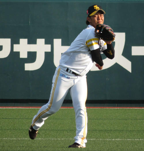 ウエスタン・リーグ中日戦で実戦復帰したソフトバンク今宮