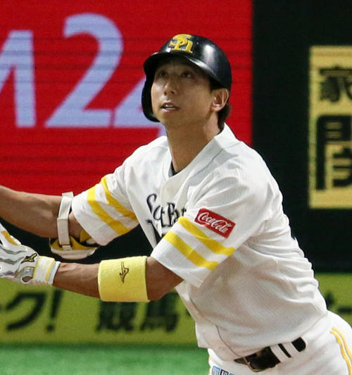 ソフトバンク福田秀平（2019年7月9日撮影）