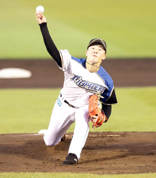 日本ハム吉田輝星（2019年7月11日撮影）