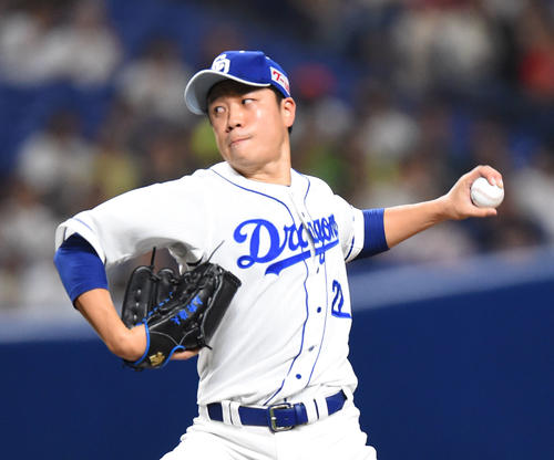 中日大野雄大（2019年7月6日撮影）