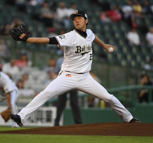 オリックス対日本ハム　オリックス先発の田嶋大樹（撮影・渦原淳）