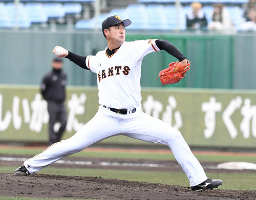 巨人大竹寛（2019年２月10日撮影）