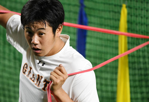 巨人堀岡隼人（2019年5月31日撮影）