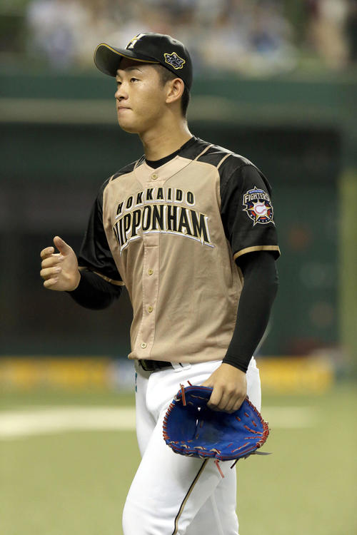 西武対日本ハム　5回途中で降板する日本ハム北浦（撮影・佐藤翔太）