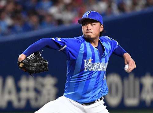 中日対DeNA　DeNA先発の石田（撮影・前岡正明）