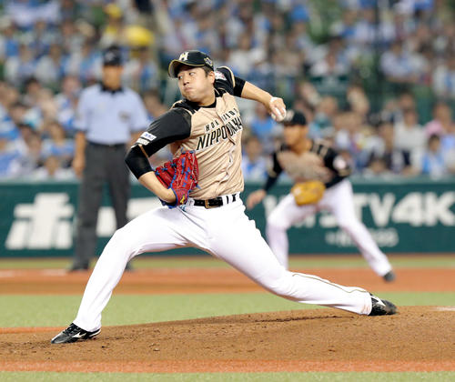 西武対日本ハム　日本ハム先発の堀（撮影・佐藤翔太）