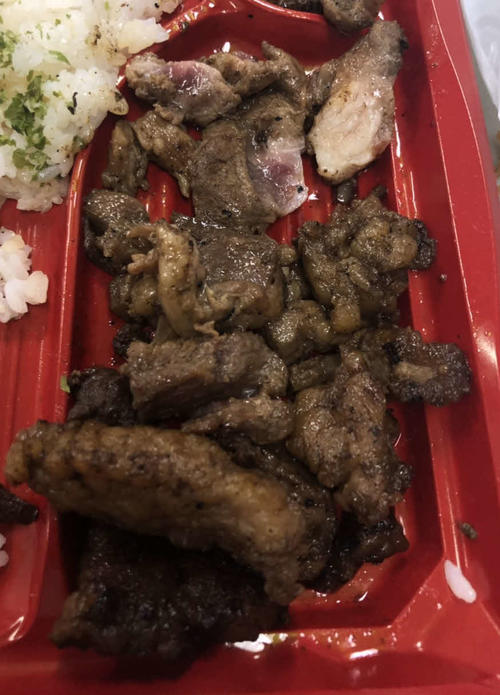 ロッテの肉祭で購入したステーキガーリック（1400円）