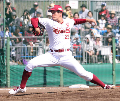 楽天弓削隼人（2019年4月16日撮影）