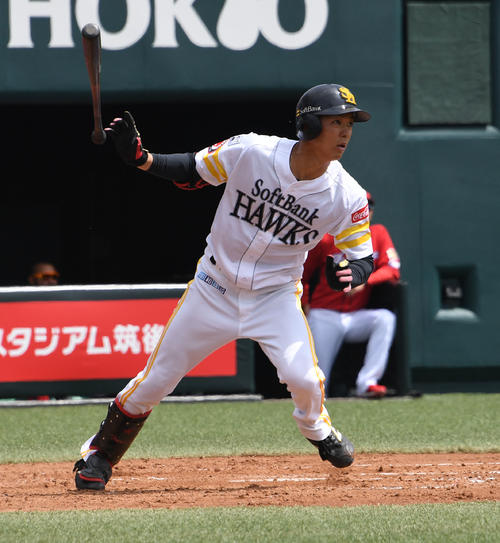 ソフトバンク田城飛翔（2019年4月16日撮影）