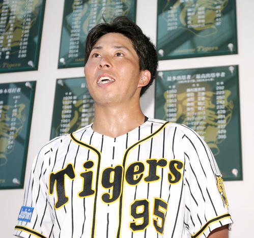 育成枠から支配下選手契約を結んだ片山雄哉（撮影・上山淳一）