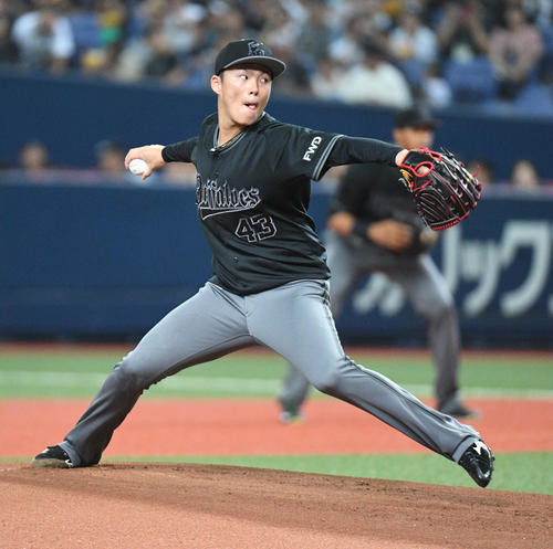 オリックス先発の山本由伸（撮影・渦原淳）