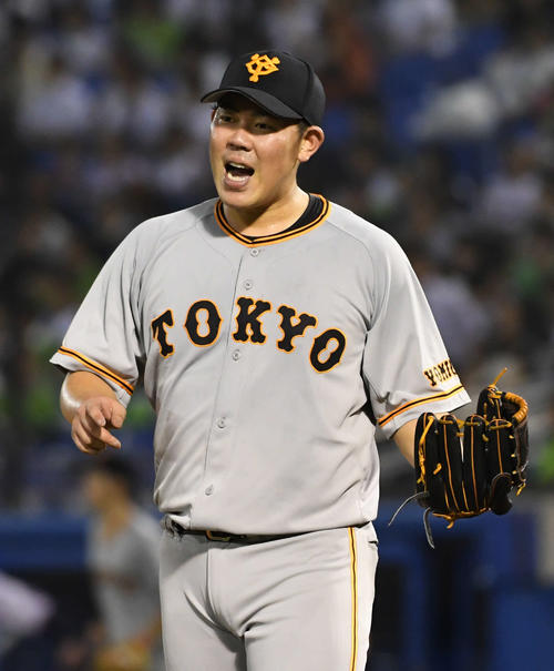 巨人山口俊投手（2019年7月16日撮影）