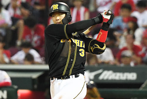 阪神大山悠輔（2019年8月4日撮影）