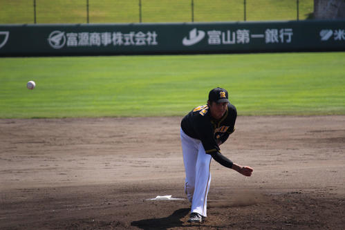 阪神藤浪は10日、ウエスタン・リーグ中日戦（高岡）に先発。1軍再昇格に向けて再スタートを切った（撮影・佐井陽介）
