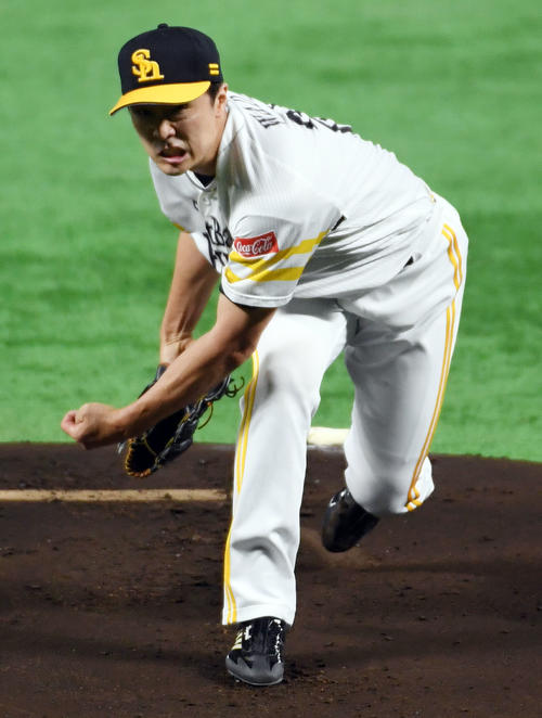 先発の和田は5回を1失点に抑え3勝目を挙げる（撮影・今浪浩三）