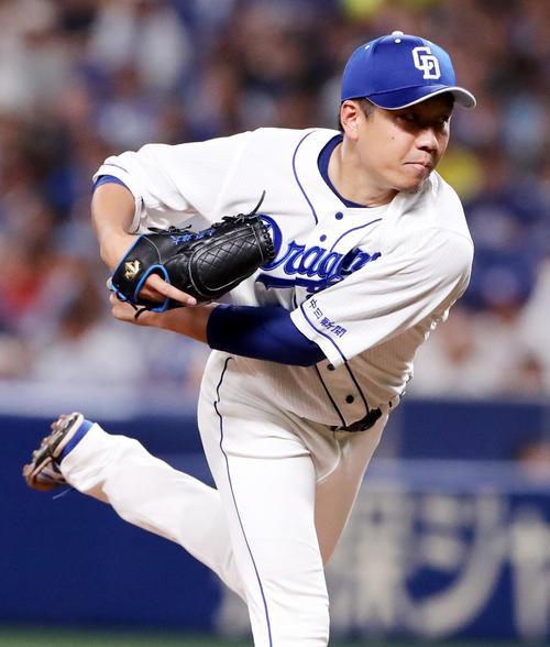 中日対阪神　阪神戦に先発する大野雄大（撮影・加藤哉）