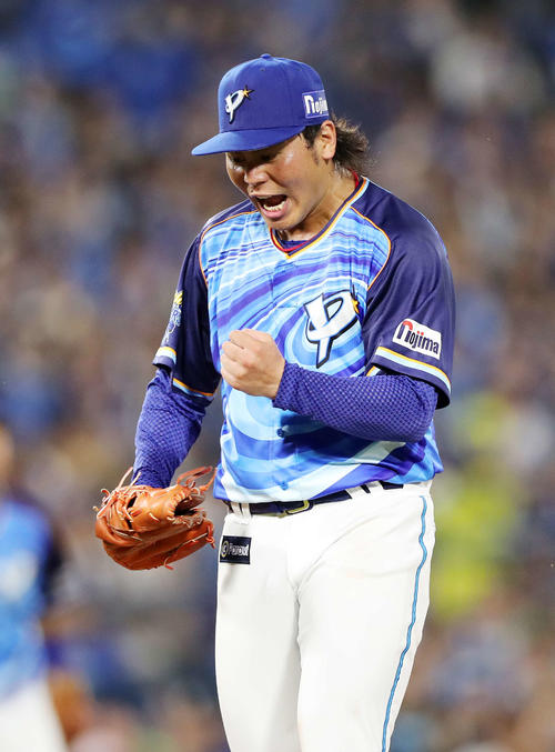 DeNA浜口遥大（2019年7月31日撮影）
