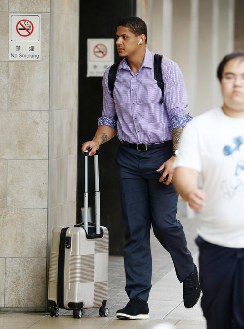 名古屋駅に到着したマルテ（撮影・加藤哉）