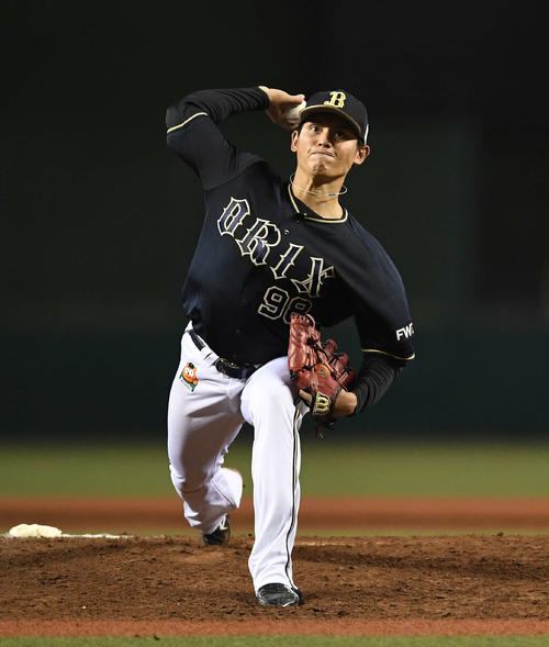 西武対オリックス　先発し力投するオリックス張（撮影・鈴木みどり）