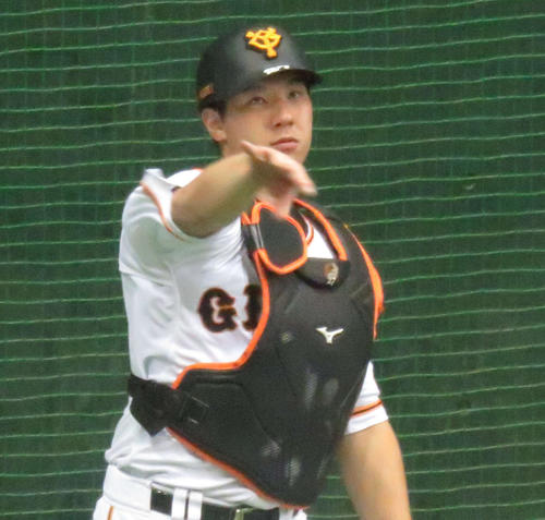 巨人炭谷（2019年8月15日撮影）