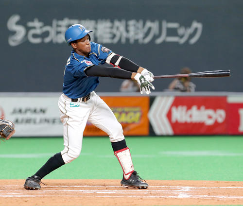 日本ハム対楽天　12回裏日本ハム2死、万波は遊ゴロに終わる（撮影・佐藤翔太）