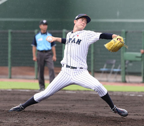 森下暢仁（2019年7月19日撮影）
