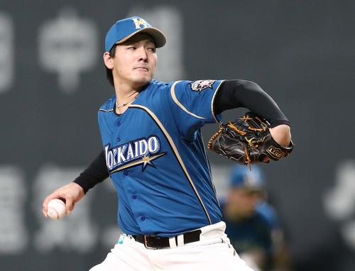 日本ハム有原航平（2019年8月17日撮影）