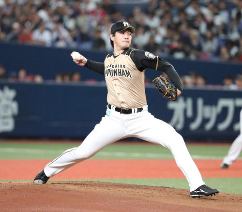 オリックス戦に先発した有原航平（撮影・白石智彦）