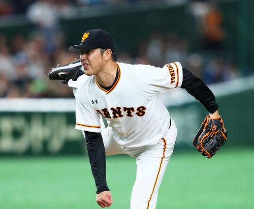 巨人岩隈久志（2019年8月21日撮影）