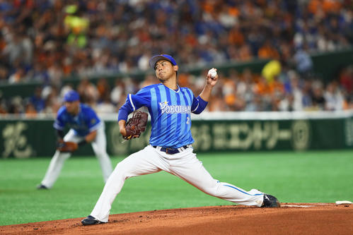 巨人対DeNA　DeNA先発の今永（撮影・足立雅史）
