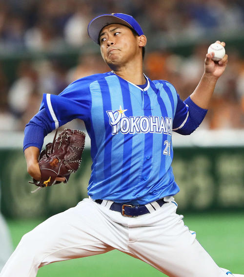 巨人対DeNA　DeNA先発の今永（撮影・足立雅史）