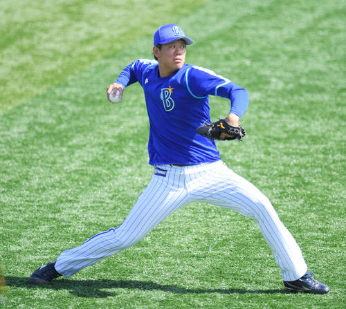 DeNA上茶谷大河投手（2019年8月10日撮影）