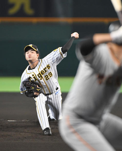 阪神対巨人　阪神先発の高橋遥人（撮影・奥田泰也）