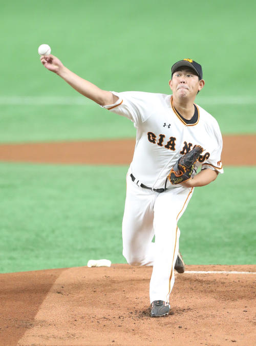 巨人山口俊（2019年7月30日撮影）
