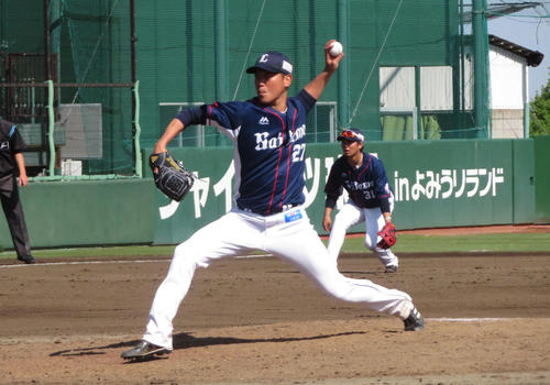 西武内海哲也投手（2019年5月2日撮影）