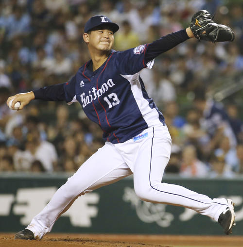 ソフトバンク戦に先発した西武・高橋光（共同）