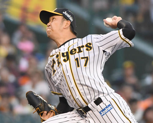 阪神先発の岩貞祐太（撮影・奥田泰也）