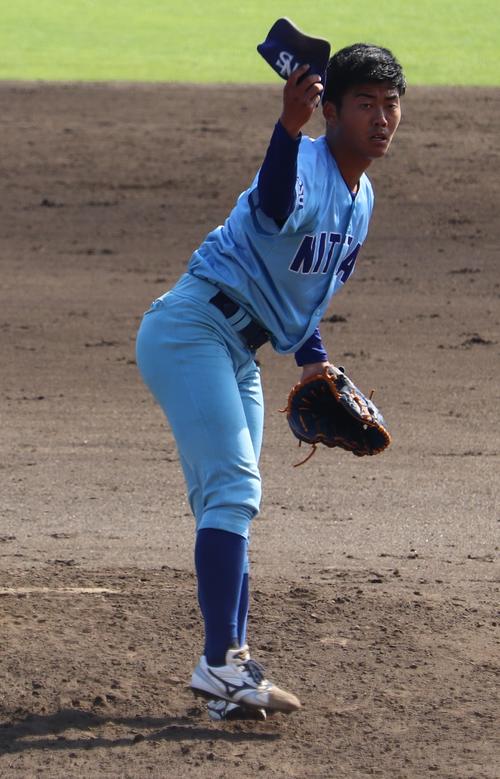 日体大対帝京大　日体大先発の北山は6回1／3、5安打1失点で勝ち負けはつかなかった（撮影・古川真弥）
