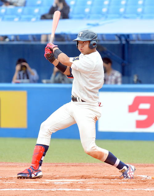 東洋大・佐藤都志也（2019年06月12日撮影）