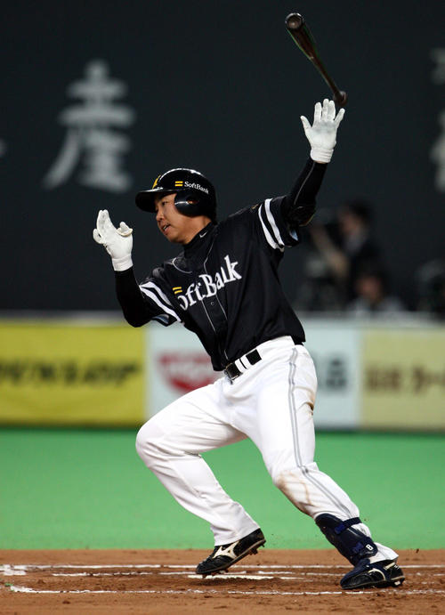 ソフトバンク時代の李ボム浩氏（2010年3月22日撮影）